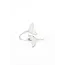 China Whale Tale Wrap Ring in Silver