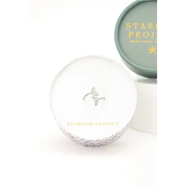 Whale Tale Wrap Ring in Silver