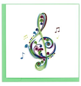 Vietnam Quilled Treble Clef Card, Vietnam