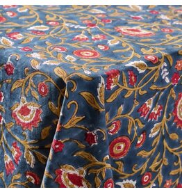 India Floral Blooms Tablecloth - Blue (60x90), India