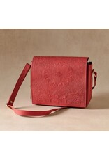 India Kohra Embossed Leather Crossbody Bag, India