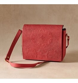 India Kohra Embossed Leather Crossbody Bag, India