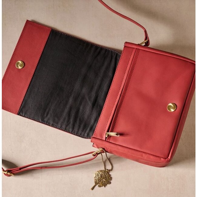 CLEARANCE Kohra Embossed Leather Crossbody Bag