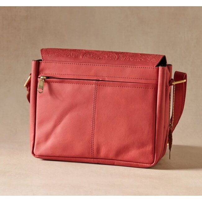 Kohra Embossed Leather Crossbody Bag