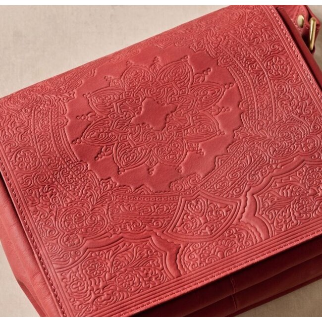 Kohra Embossed Leather Crossbody Bag