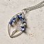 India Lapis Tree Pendant Necklace