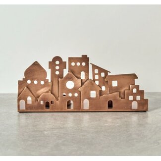 India Village Lights Iron Candleholder