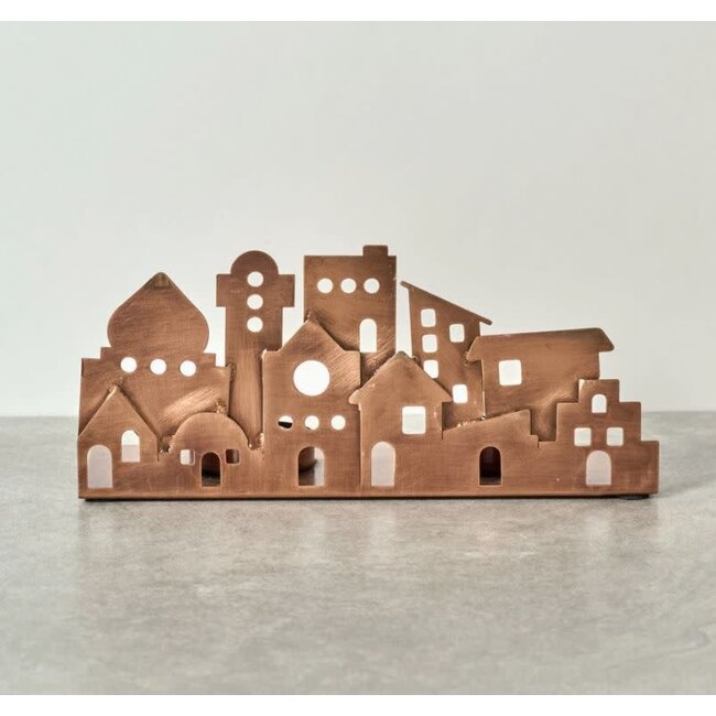 Village Lights Iron Candleholder