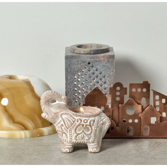 Village Lights Iron Candleholder