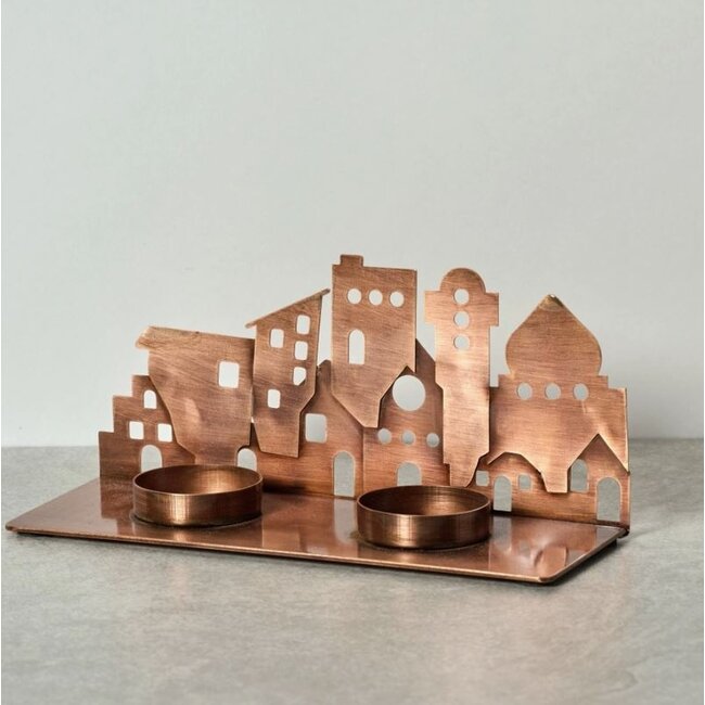 Village Lights Iron Candleholder