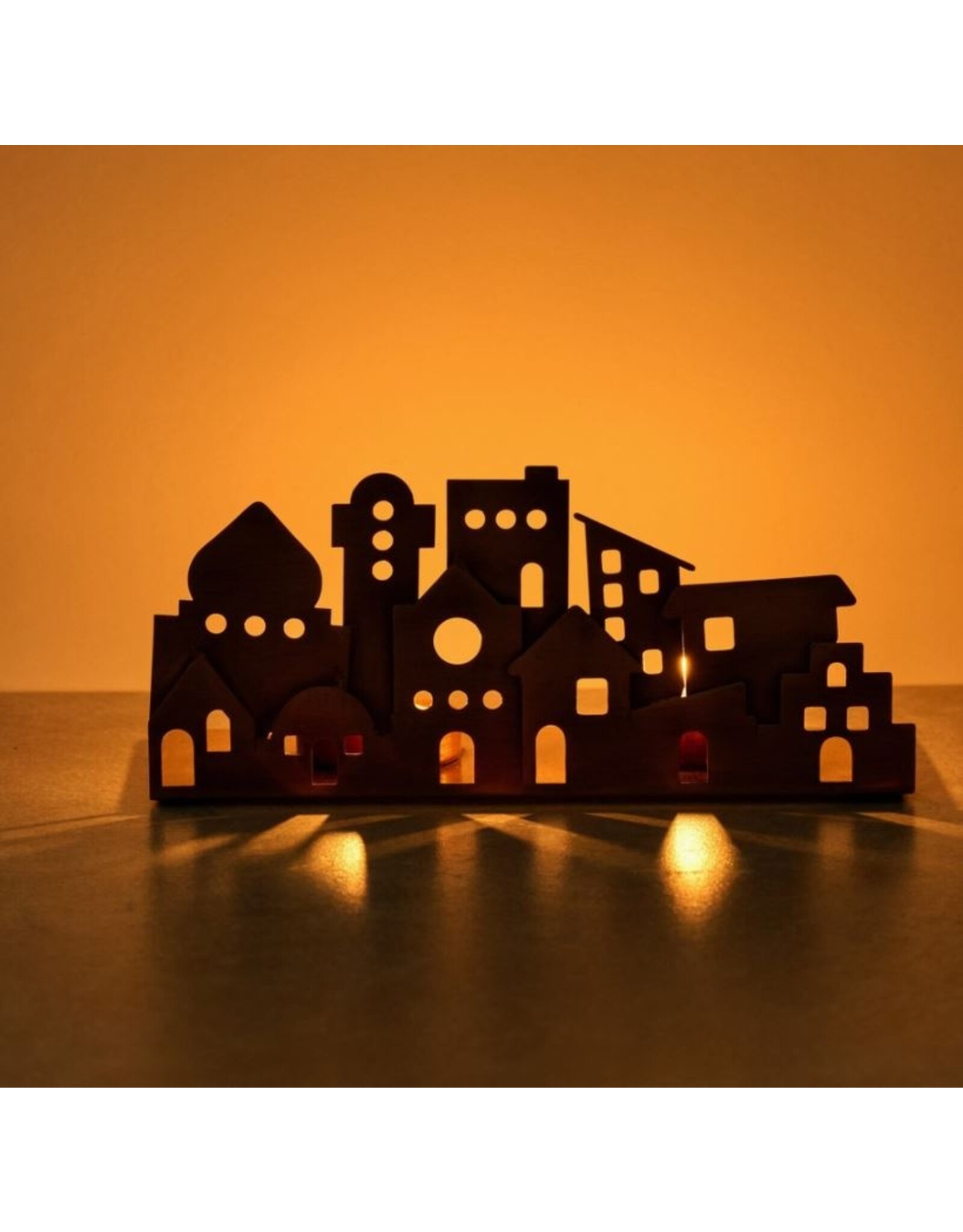 India Village Lights Iron Candleholder, India