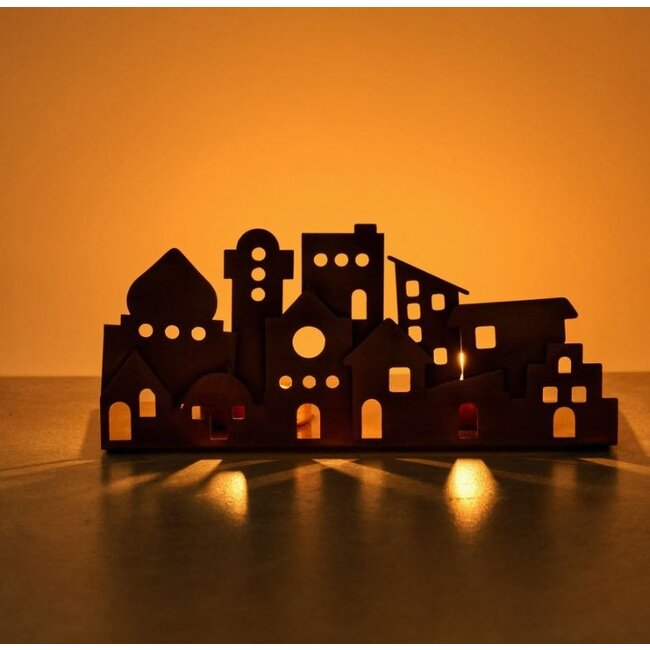 Village Lights Iron Candleholder