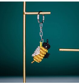 Guatemala Beaded Keychain - Bee, Guatemala