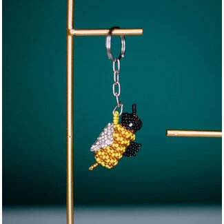 Guatemala Beaded Keychain - Bee