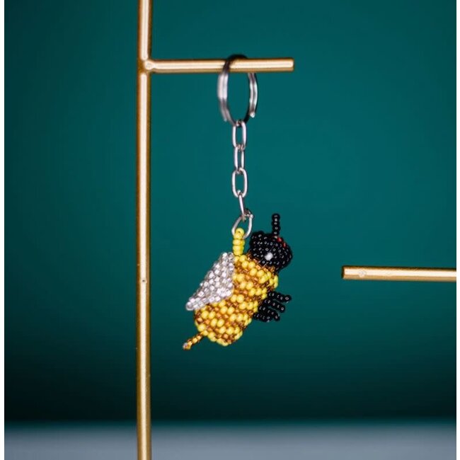 Beaded Keychain - Bee