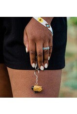 Guatemala Beaded Keychain - Bee, Guatemala