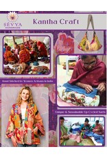 India Patchwork Style Reversible Silk Kantha Kimono Jacket, India