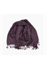 Vietnam Dark Purple Woven Simplicity Scarf, Vietnam