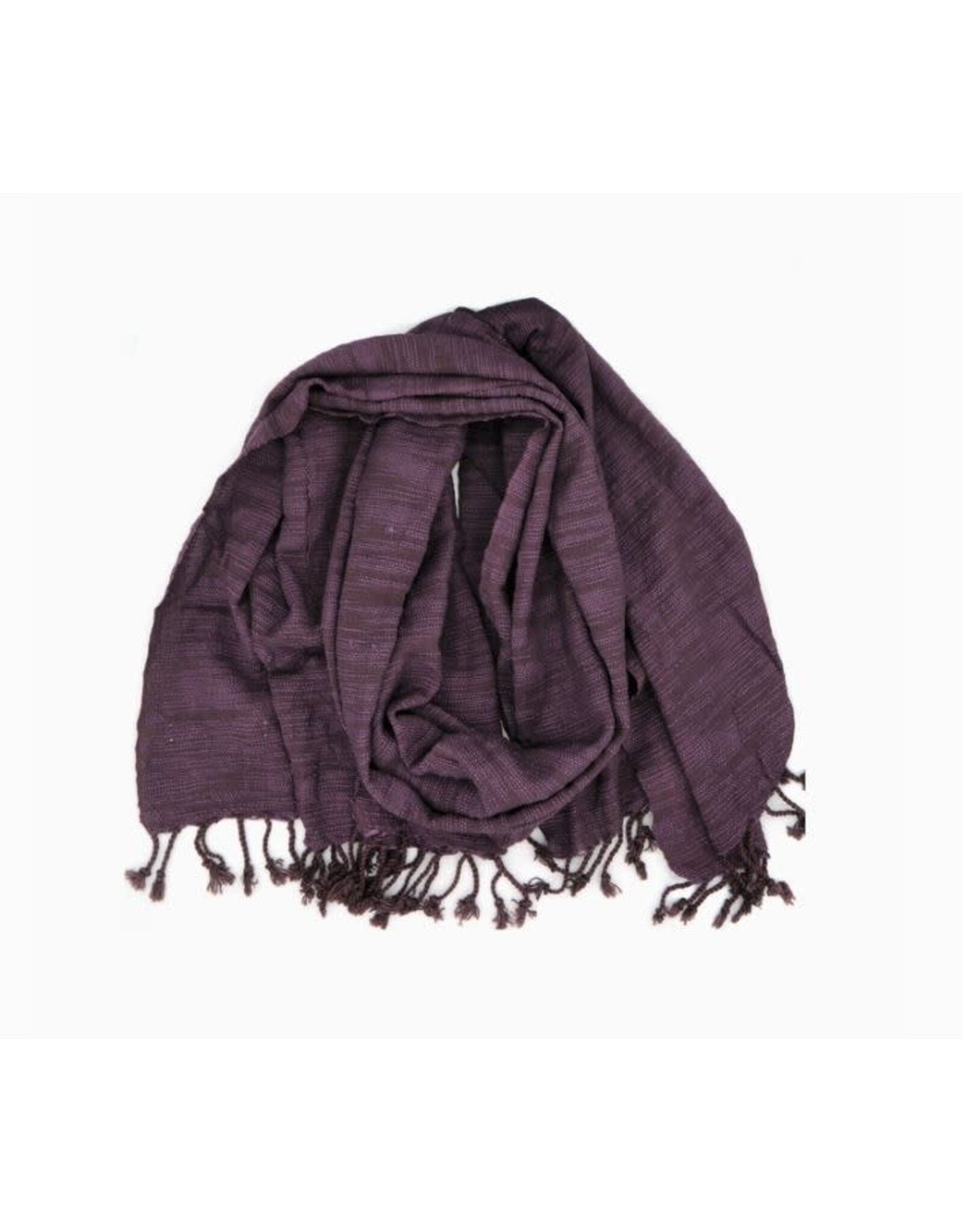 Vietnam Dark Purple Woven Simplicity Scarf, Vietnam