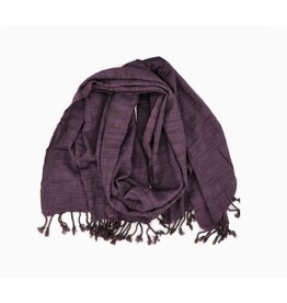 Vietnam Dark Purple Woven Simplicity Scarf, Vietnam