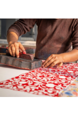 India Floral Blooms Tablecloth - Red (60" square), India