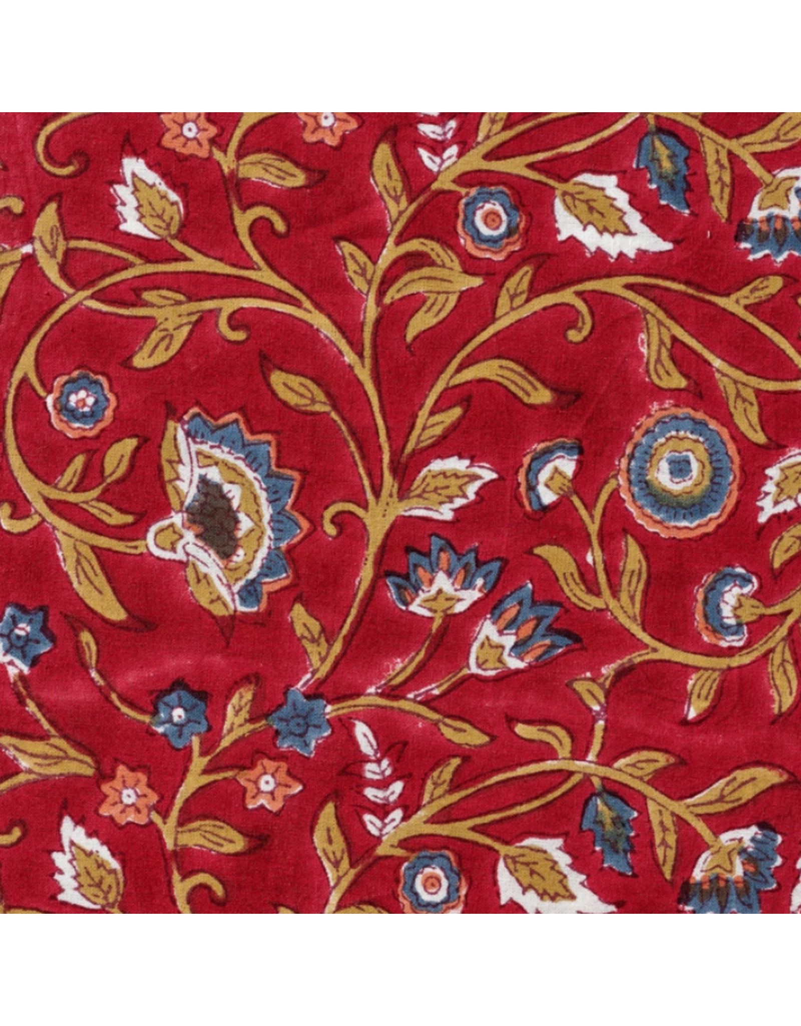 India Floral Blooms Tablecloth - Red (60" square), India