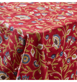 India Floral Blooms Tablecloth - Red (60x90), India