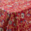 India Floral Blooms Tablecloth - Red (60" Square)