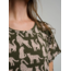 Shirt Dress in Leopard Green
