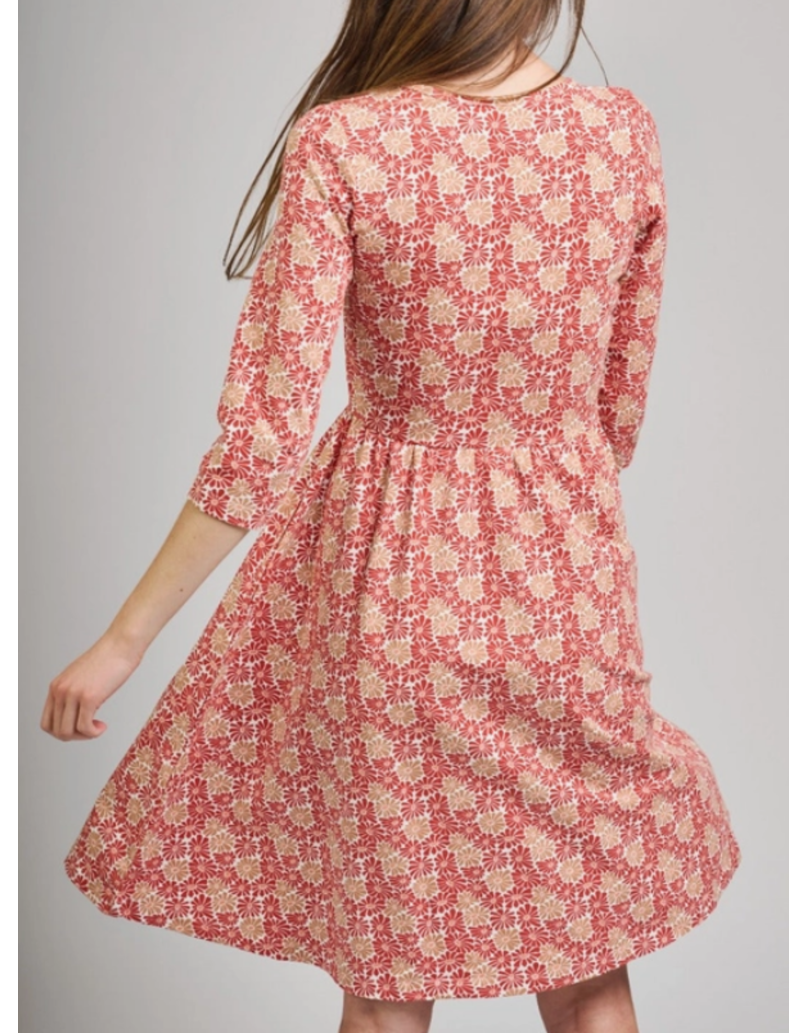 India Callie Wrap Dress in Matisse Vermillion, India