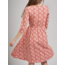 Callie Wrap Dress in Matisse Vermillion