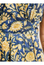 India Lucille Dress in Navy Botanical, India