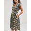 India Lucille Dress in Navy Botanical