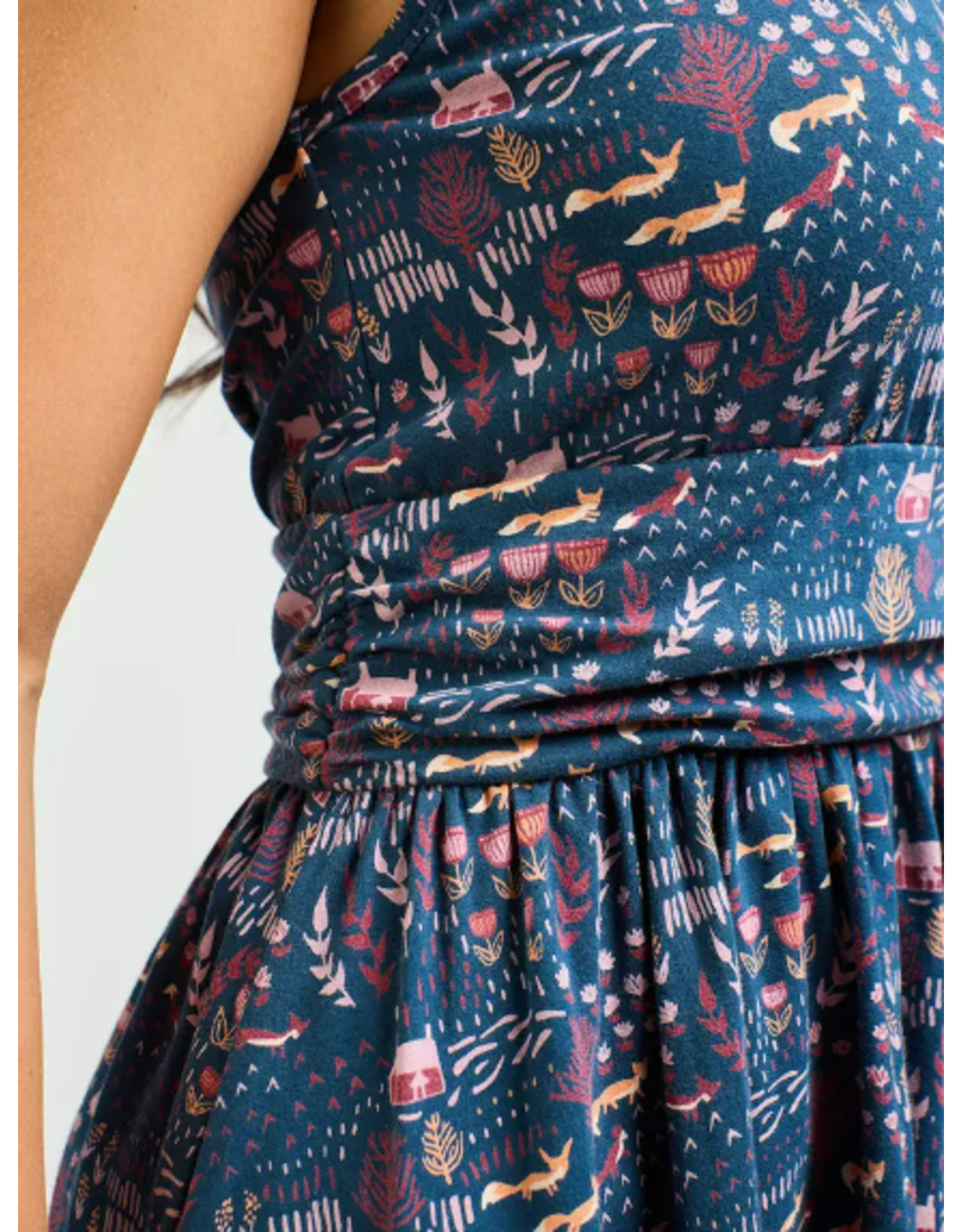 India Asheville Dress in Fox Field Blue, India