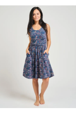 India Asheville Dress in Fox Field Blue, India