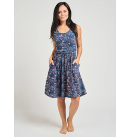 India Asheville Dress in Fox Field Blue, India