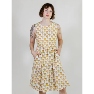 India Sydney Sleeveless Dress in Marigold
