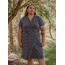 Katie Wrap Dress in Micro Floral Navy