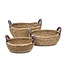 India Sari Handle Table Basket