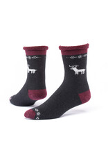 Argentina Wool Snuggle Socks - Lone Deer/Black