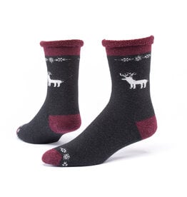 Argentina Wool Snuggle Socks - Lone Deer/Black