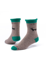 Argentina Wool Snuggle Socks - Lone Deer/Taupe