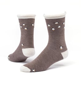 Argentina Wool Snuggle Socks - Penguin/Taupe