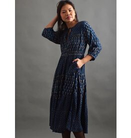 India Adriana Dress in Midnight Floral Mix, India