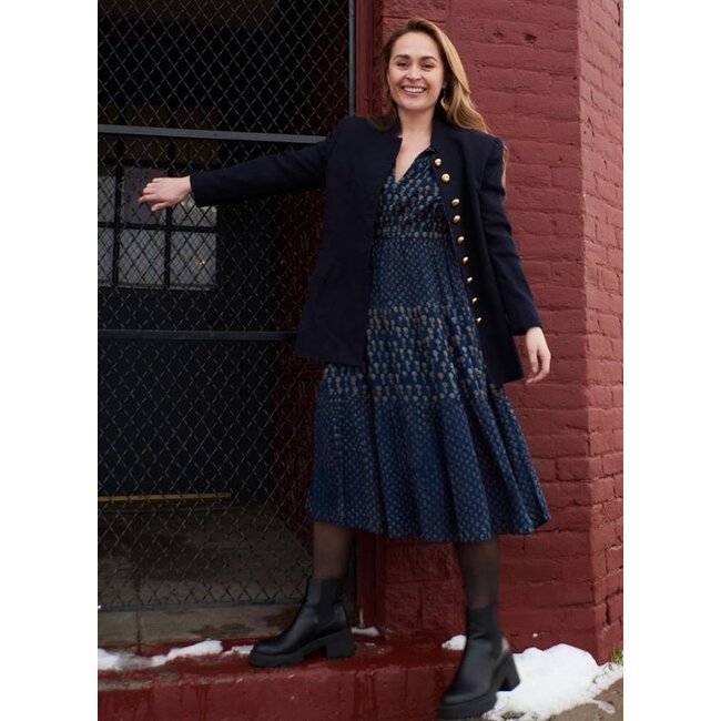 Adriana Dress in Midnight Floral Mix