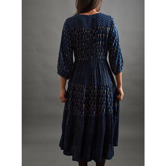 Adriana Dress in Midnight Floral Mix