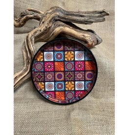India Round Vanity Tray - Multi, India