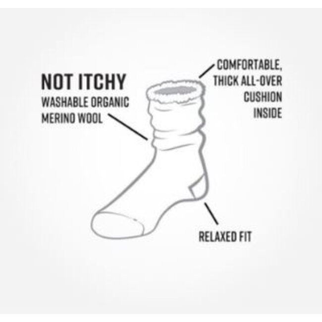 Wool Snuggle Socks - Lone Deer/Taupe