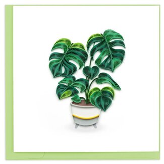 Vietnam Quilled Card - Monstera