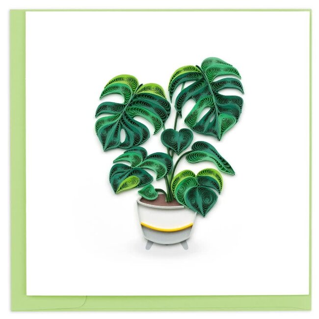 Quilled Card - Monstera